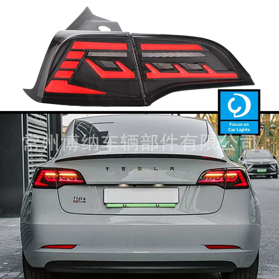 Applicable to 2017-2022 Tesla Tesla Model 3 Model y LED modified taillight