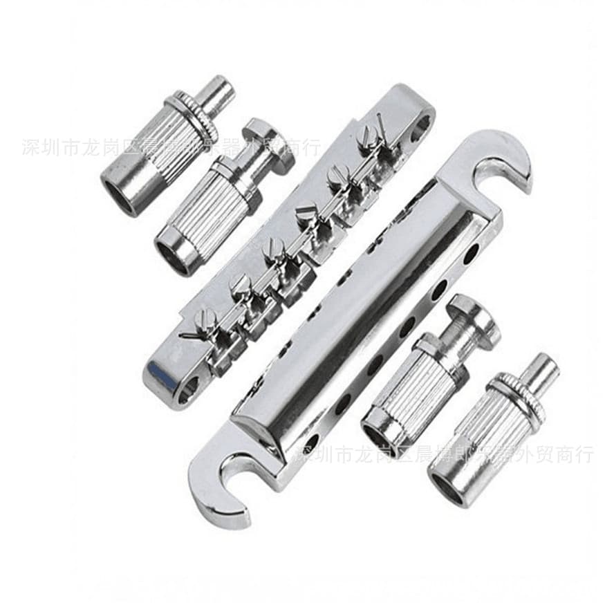 Guitar accessories Electric guitar accessories Guitar nut LP electric guitar bridge 6-string LP bridge silver