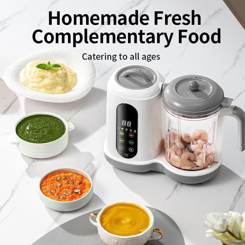 Cross-Border Baby Food Processor, Automatic Puree Maker, Multifunctional Steamer and Blender, European, British, and American Standard 110V