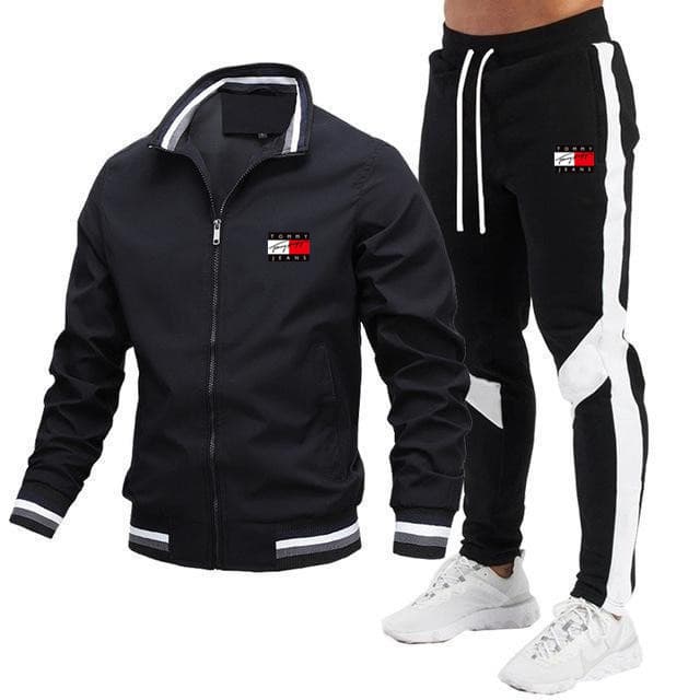 2026 New Men's Jacket Set Casual Blazer with Matching Pants Pilot Jacket High-Quality Jacket Set