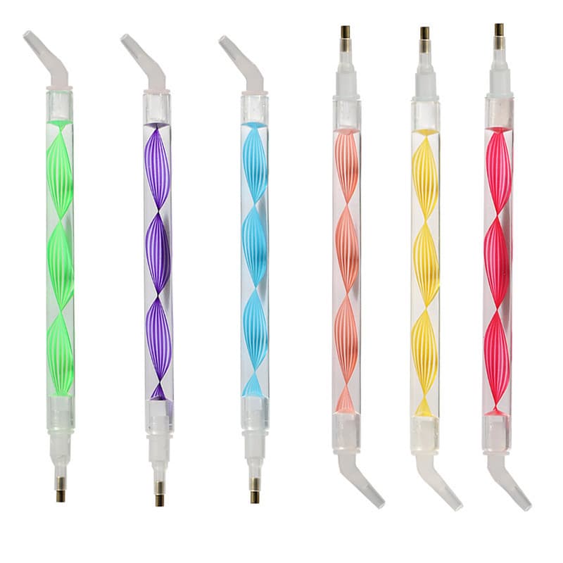 New Diamond Painting Crystal Rod Dotting Pen High-End Tool Cross-Border New Product Combination Set Foreign Trade Clay Bent Head Pen