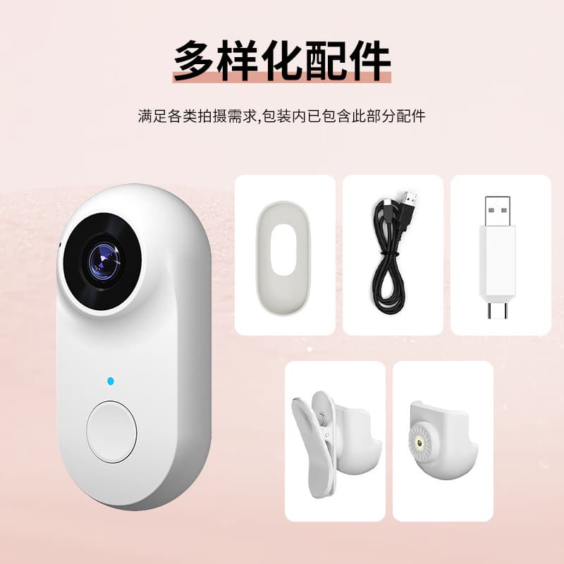 WiFi Action Camera Pet Camera HD WiFi 1080p Thumb Action Camera for Kids Recording