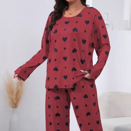 Xiyin temu Amazon TK European and American home wear pajamas women's set two-piece set simple casual and comfortable