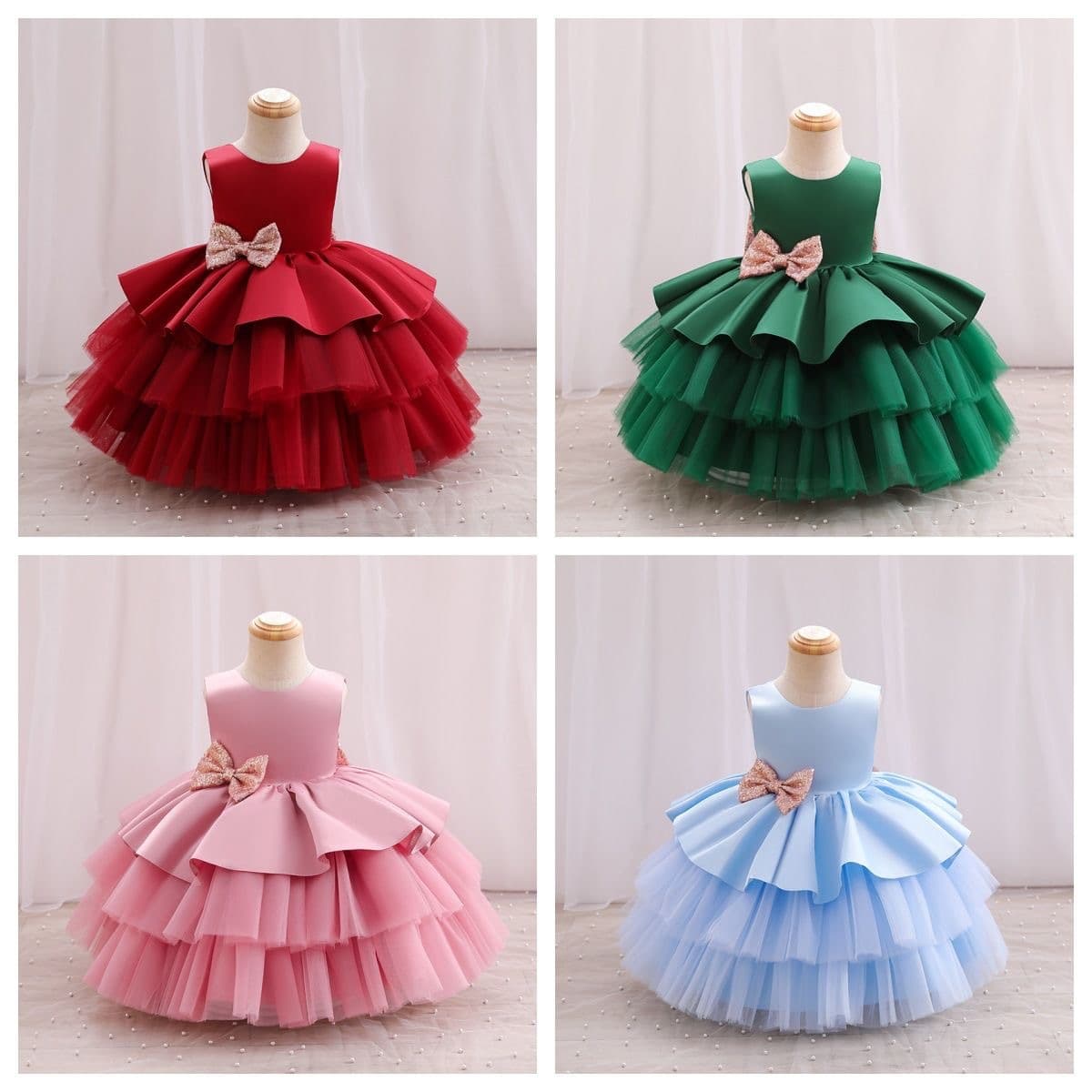 Children's one-year-old dress baby princess skirt girl flower children's clothing sand dress summer style cross-border supply