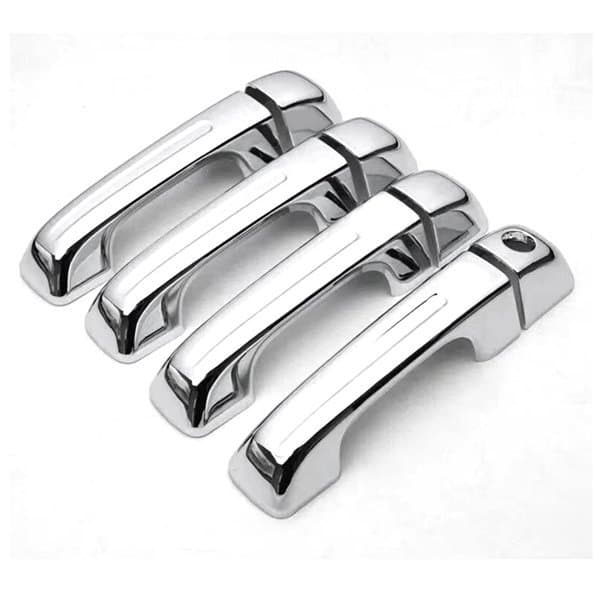 4 Pieces of Electroplated Handle Covers Suitable for 2019-2024 Dodge Ram1500 T-Rex Door Handles