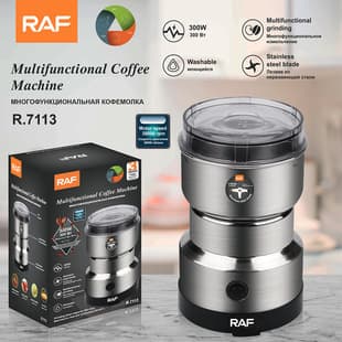 RAF EU/US Standard Coffee Grinder Electric Dry Grinder Household Grinding Cup Portable Powder Machine Stainless Steel Coffee