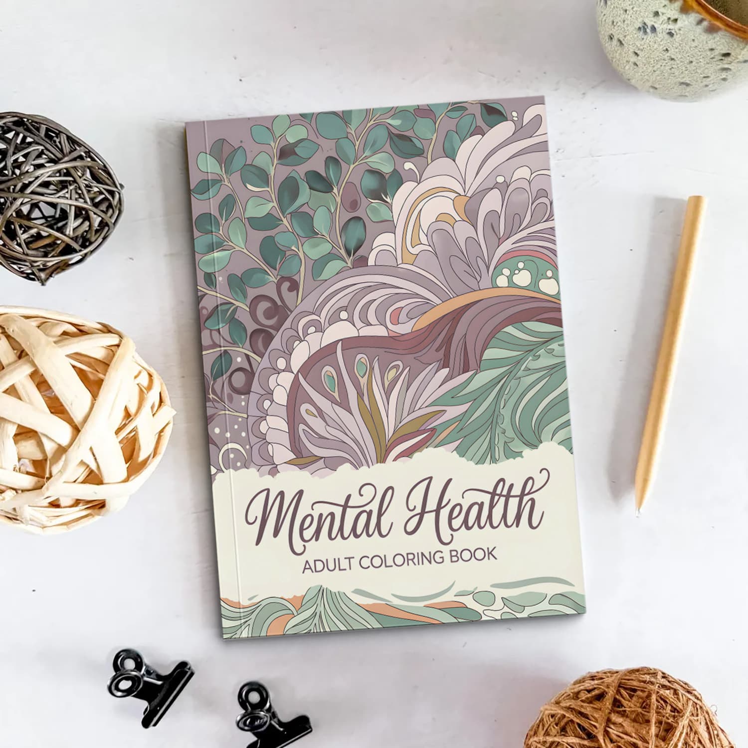 Cross-border Bestseller Adult Stress Relief Coloring Book Mental Health Adult Coloring Book
