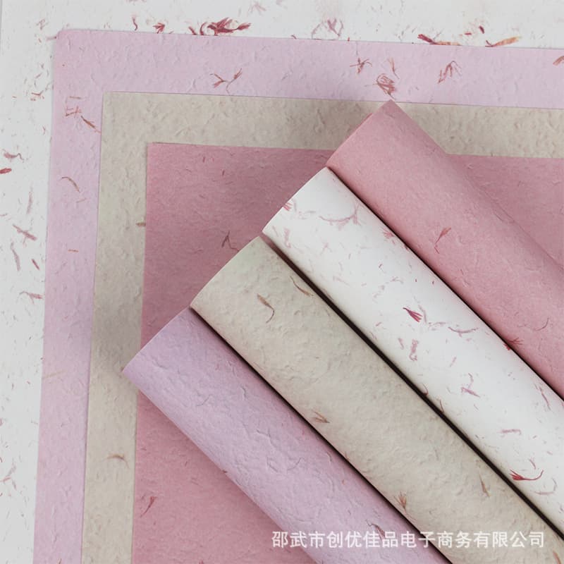 Hand-Torn Petal Paper, Premium Flower Bouquet Wrapping Paper, Fenghua Paper, Flower Wrapping Paper, Dongba Paper, Floral Art Materials Wholesale