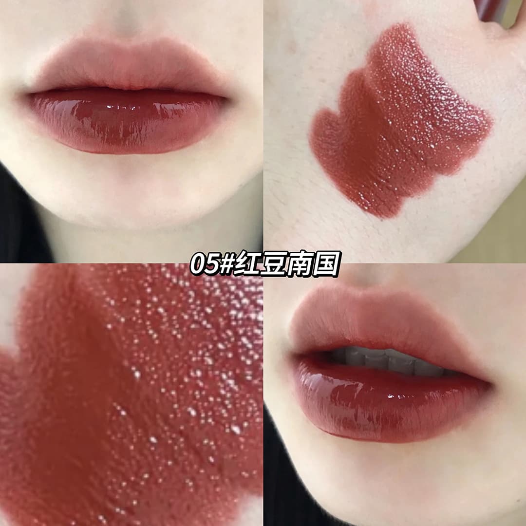 Caijing Selected Lightweight Smooth Water Glow Lipstick Moisturizing Long-lasting Cross-border Color Mirror Lip Gloss/Lip Color