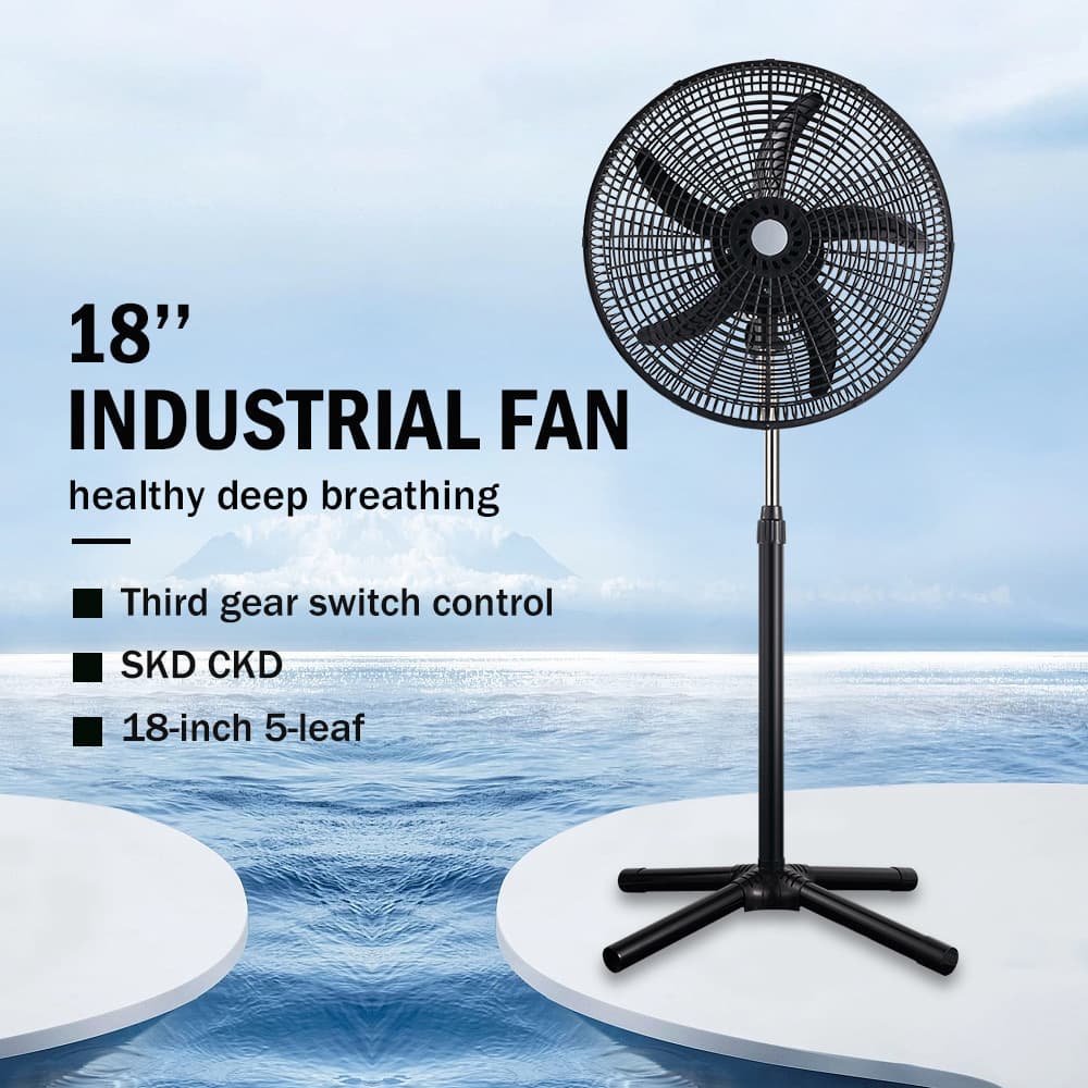Stand fan 220V 110V spare parts SKD shipped industrial fan floor fan vertical industrial fan