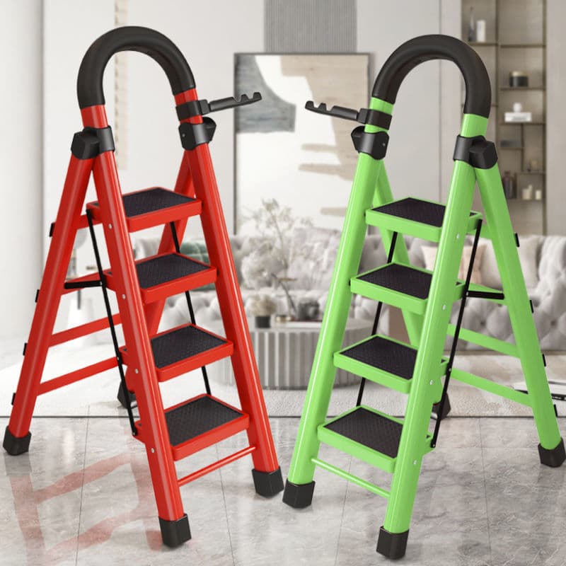 Manufacturer Wholesale Household Folding Ladder, Household A-frame Foldable Ladder, Three/Four/Five/Six-step Ladders