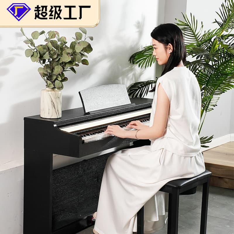 88-key heavy hammer electric steel upright slide electric piano for home use wooden digital piano for practice and examination home piano