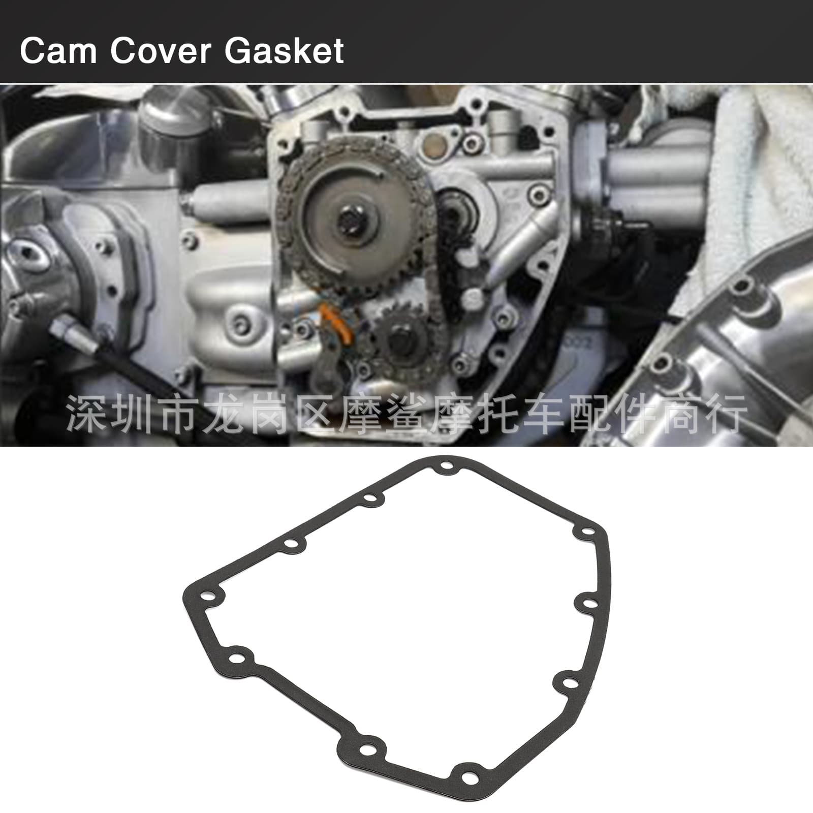 Motorcycle Parts Compatible with 99-05 Harley Twin Cam Chain Tensioner Cam Cover Gasket 25244-99