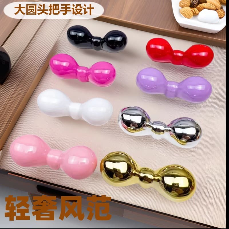 Luxury Fruit Bowl with Large Bow Handle, Candy Box, Lid Top Bead, and Gold/Silver Ingot Decorations