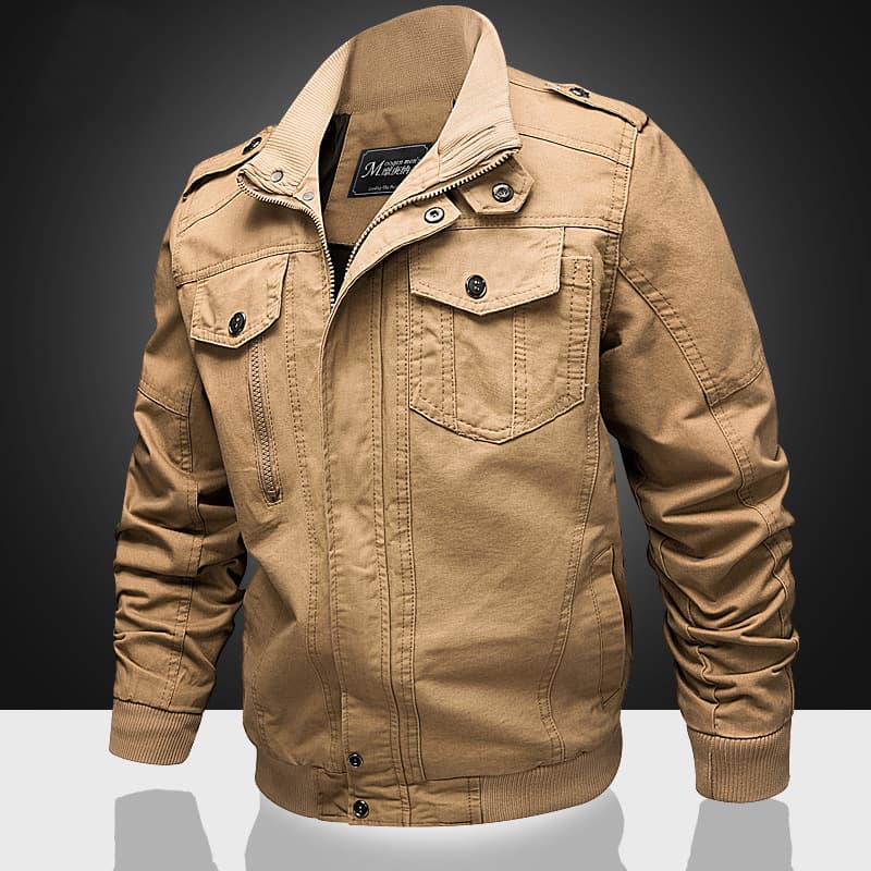 New Fall/Winter US Special Forces Pilot Casual Work Jacket, Youth Plus Size Military Jacket, 100% Cotton Durable