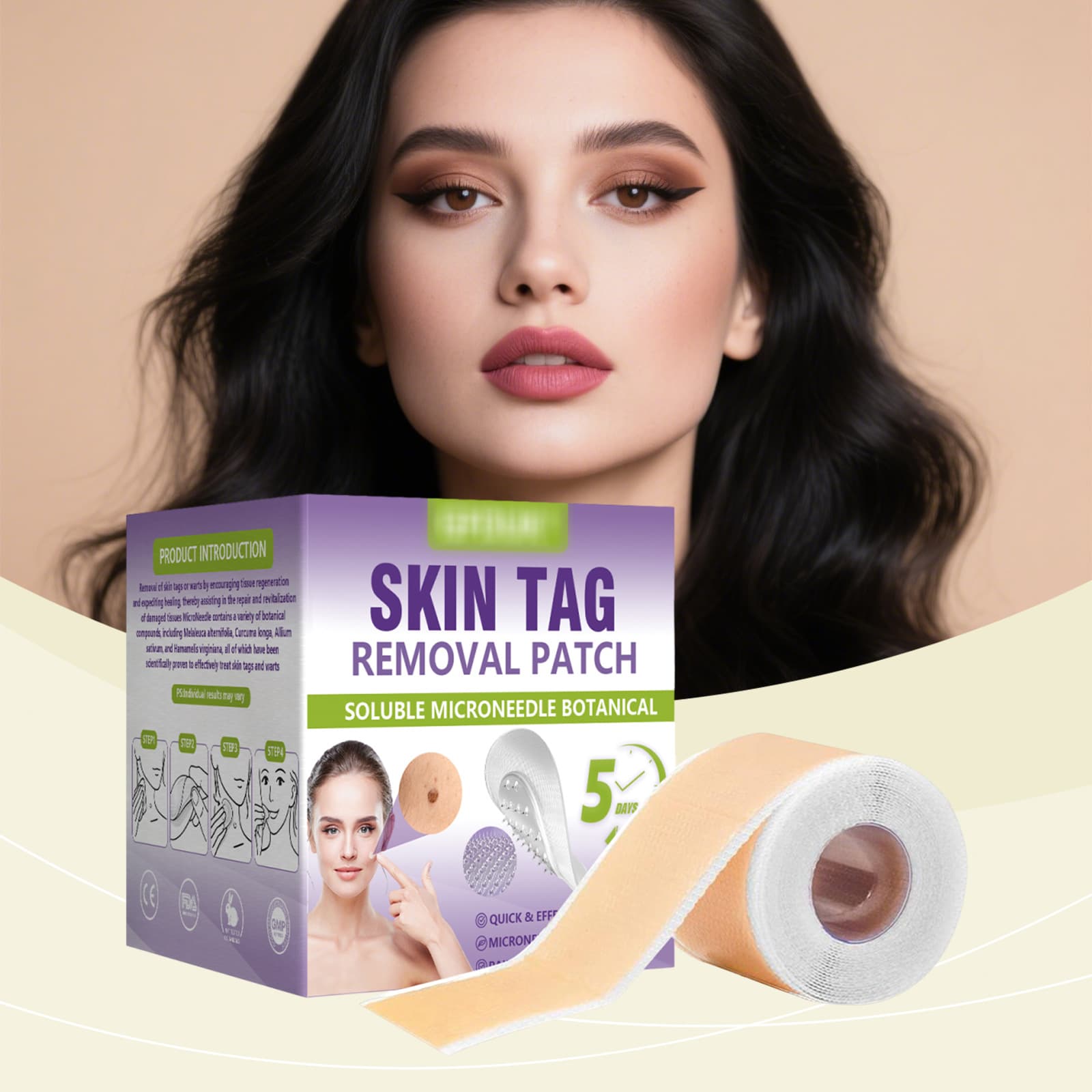Skin Revitalizing Care Patch, Lightweight, Breathable, Skin-Friendly, Gently Cleanses the Skin, Especially Making the Targeted Areas Soft and Smooth