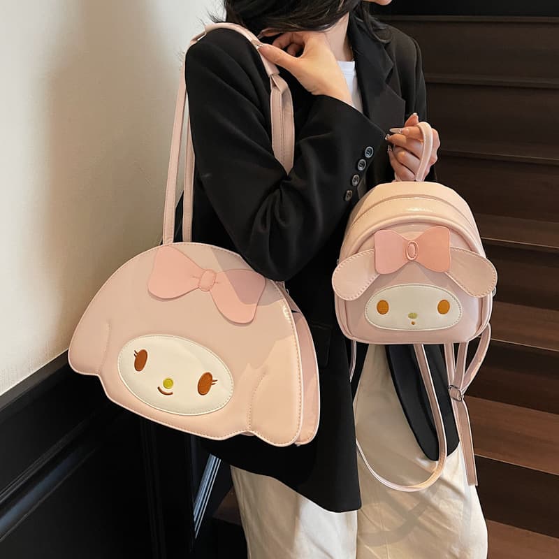2025 New Summer Cute Melody Student Crossbody Bag Japanese & Korean Style Girl Heart Crossbody Shoulder Bag