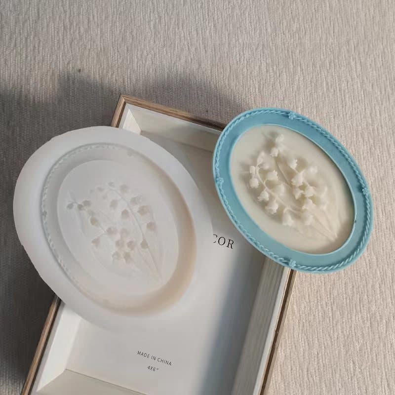 Lily of the Valley Scented Plaster Hanging Silicone Mold DIY Handmade Candle Fondant Cake Mold Pendant