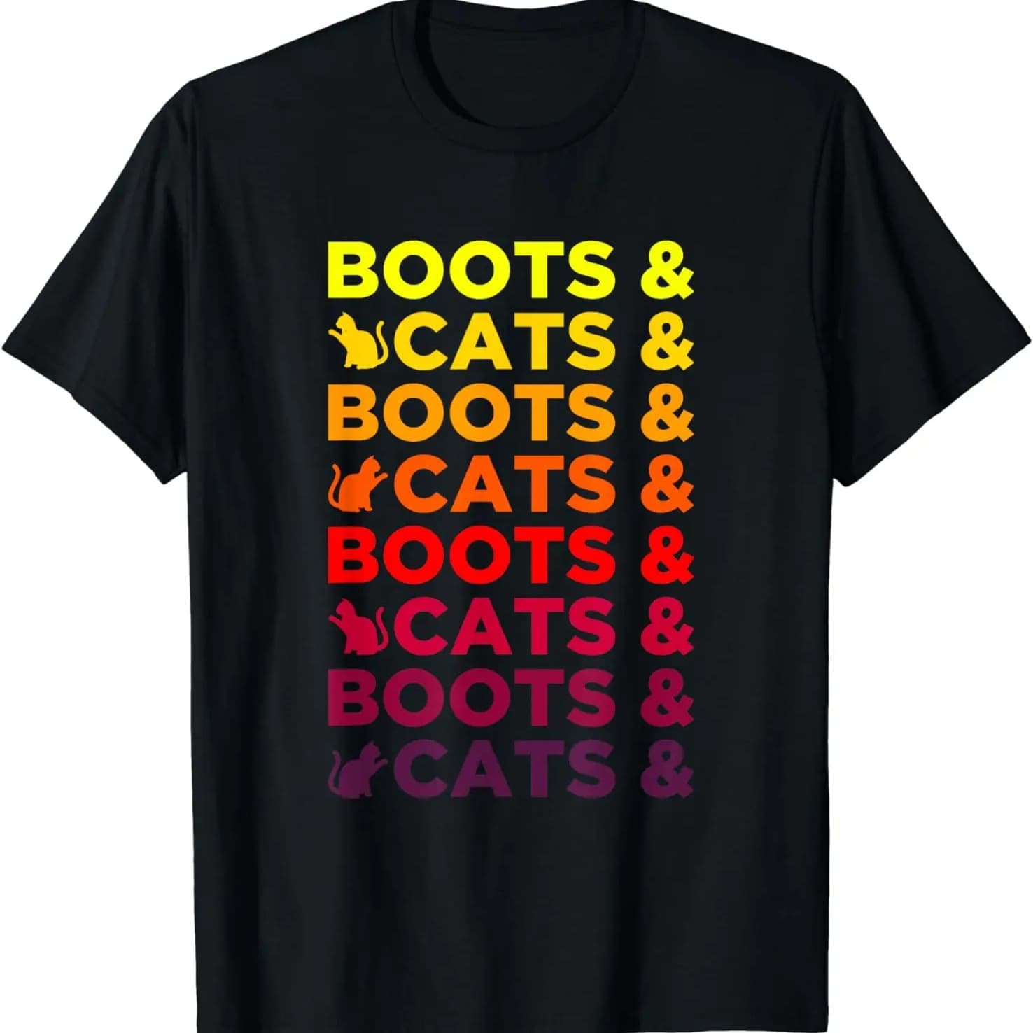 This Boots and Cats Funny EDM Rave Festival Gift T-Shirt