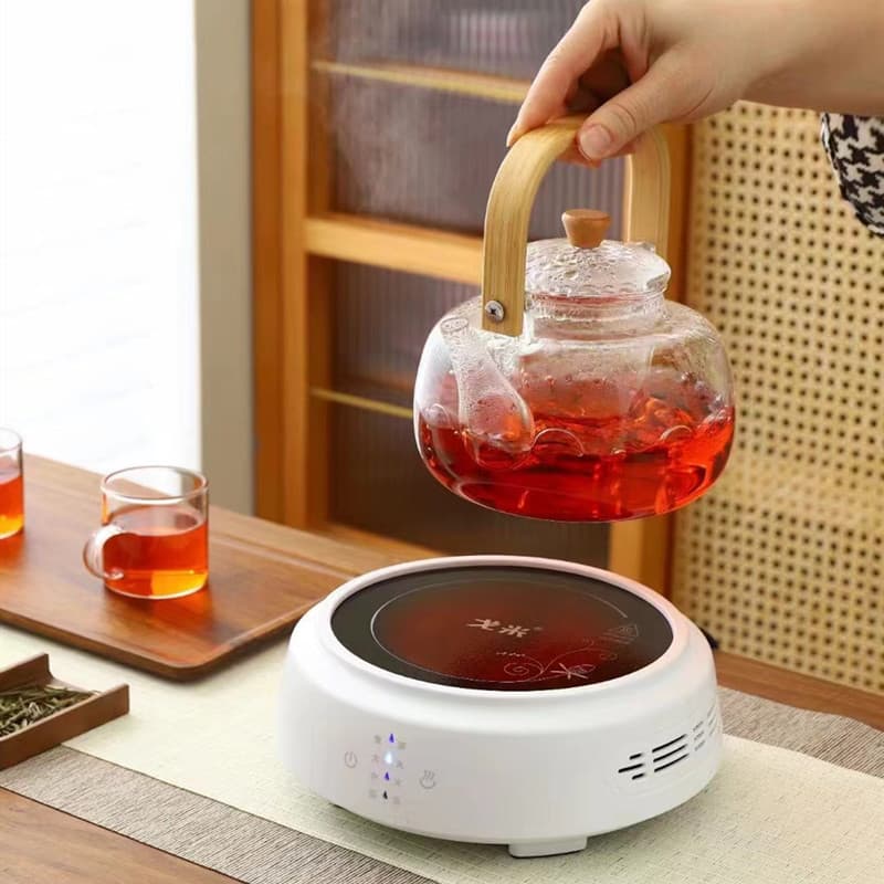 All-glass electric stovetop teapot with steaming function, health preservation tea set
