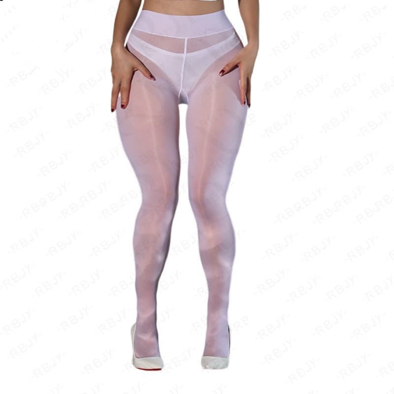 Cross-border extra large size 300 pounds shiny stockings 8D horse oil stockings stewardess stockings soft silky sexy facial mask beautiful leg socks