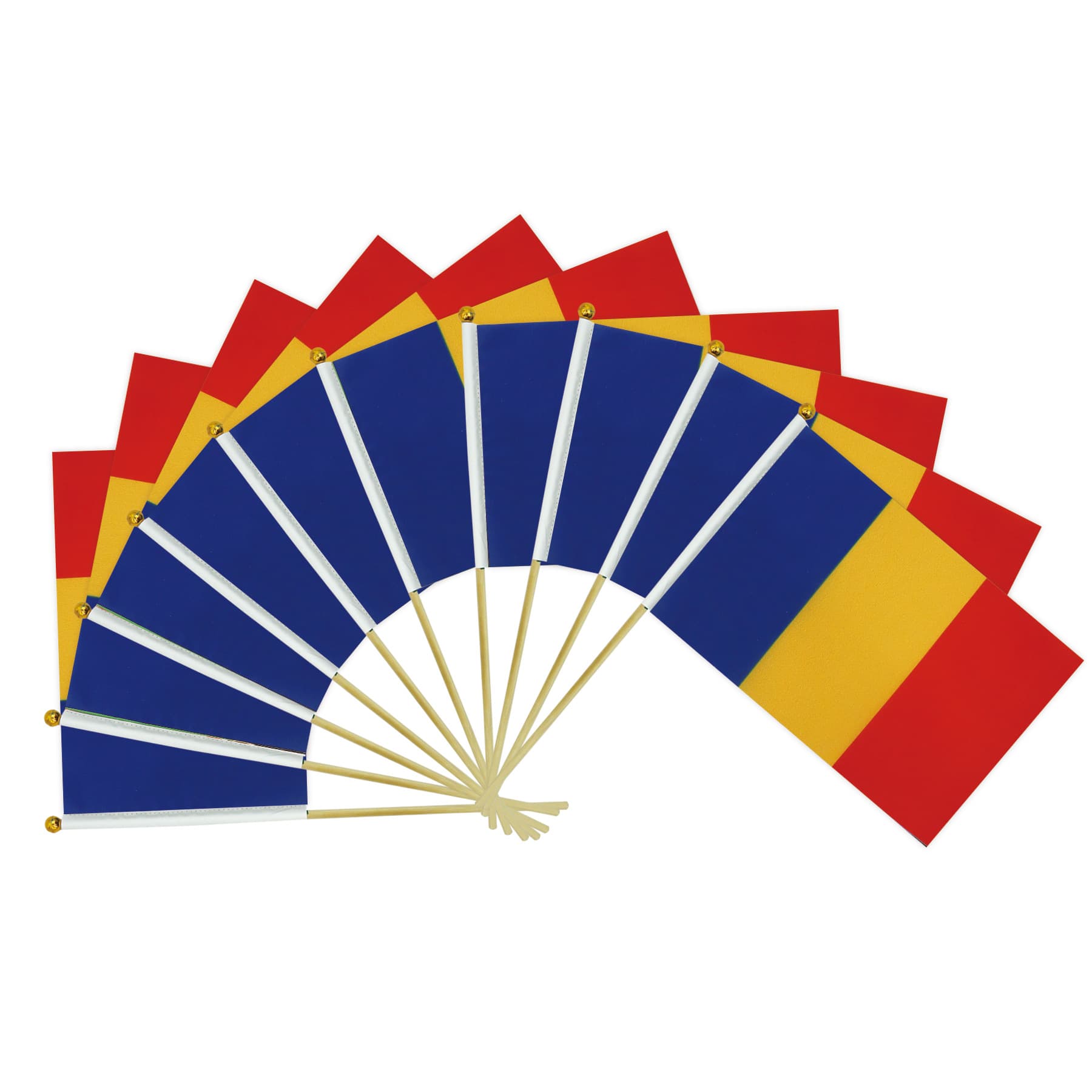 Chad World Cup Hand Waving Small Flag Hand Waving Flag Paris Games Fan Cheering