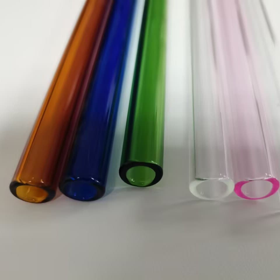 Multicolor High Borosilicate Glass Tube Colored Glass Tube Transparent Glass Tube for Lighting Fixtures Eco-Friendly Customization