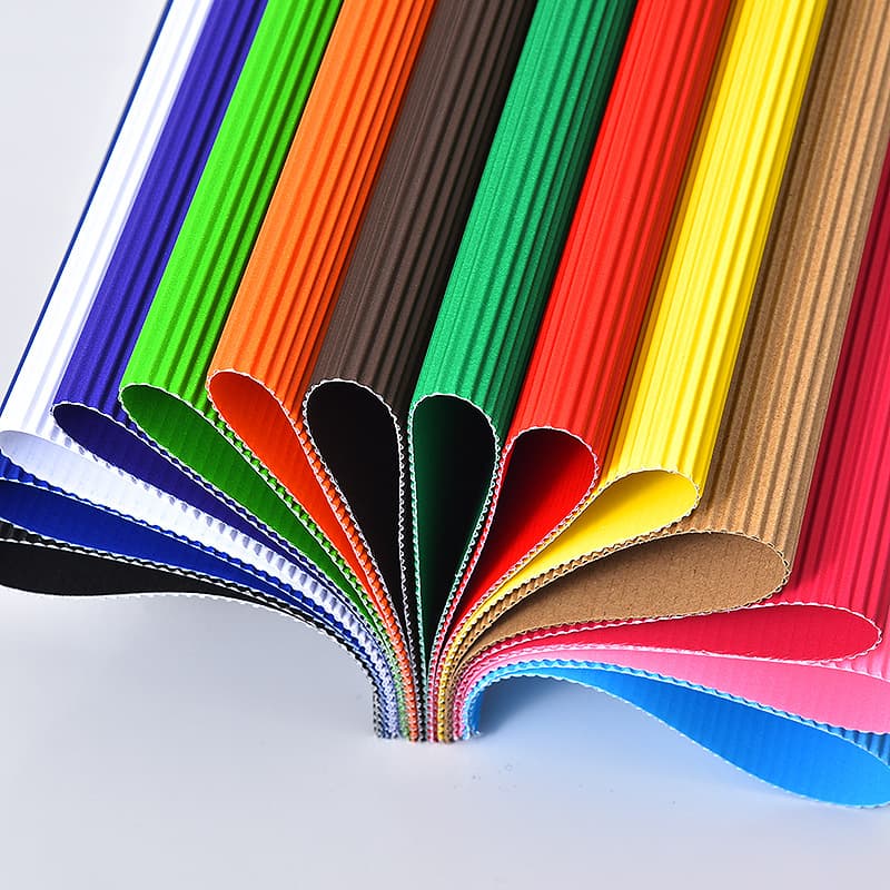 Colored Corrugated Paper 50*70, A4 Size, 170g, Handmade Paper for DIY