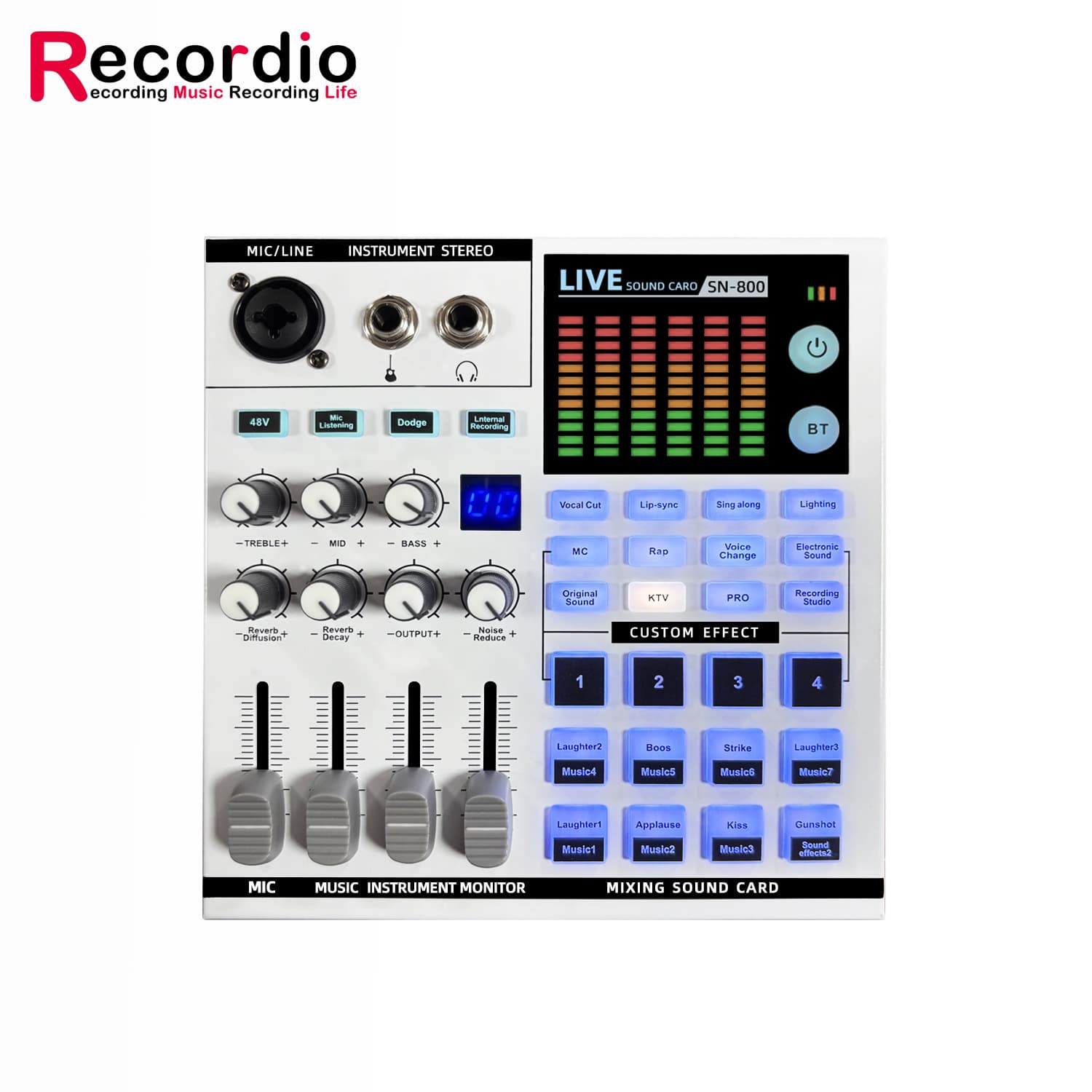 Factory Live Broadcast SN800 Sound Card Mixer Explosion Sound Card Capacitor Microphone Set Live Broadcast LIVESOUND