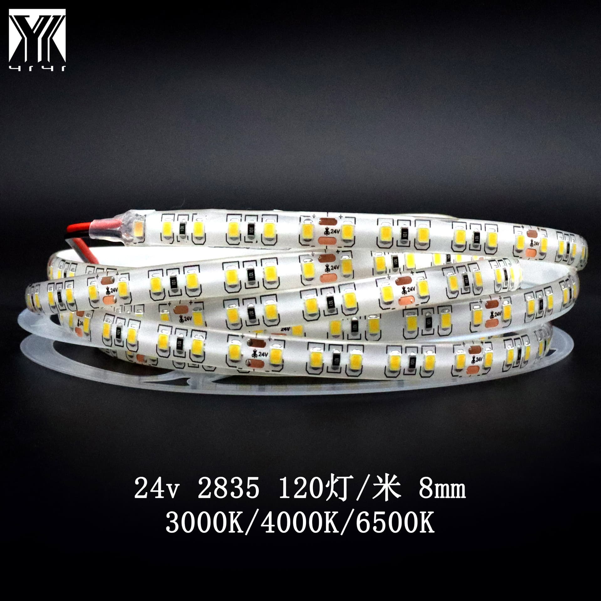 Low Voltage 24V 120 LED Strip Lights SMD 2835 Soft Tape Lighting for Bathroom Mirror Ceiling under Cabinet Linear Lighting