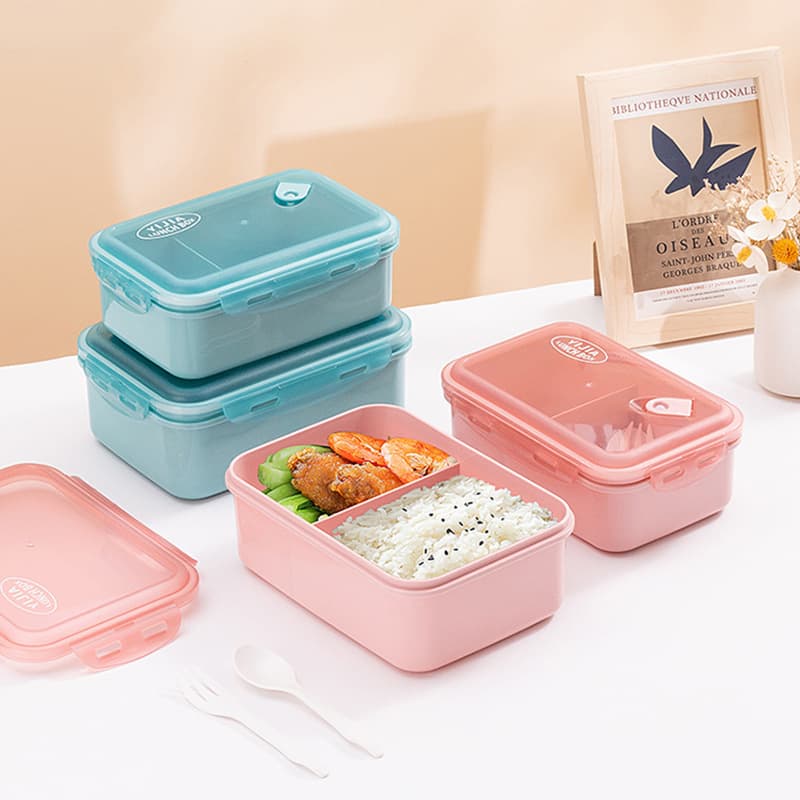 Student lunch box microwaveable lunch box Japanese style separated sealed office worker portable fruit salad lunch box