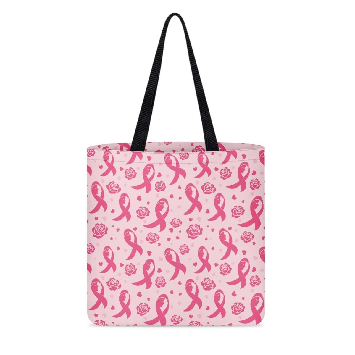 Breast Cancer Awareness Printed Tote Bag - Hot Selling Double-Sided Print Shopping Bag for Independent Websites
