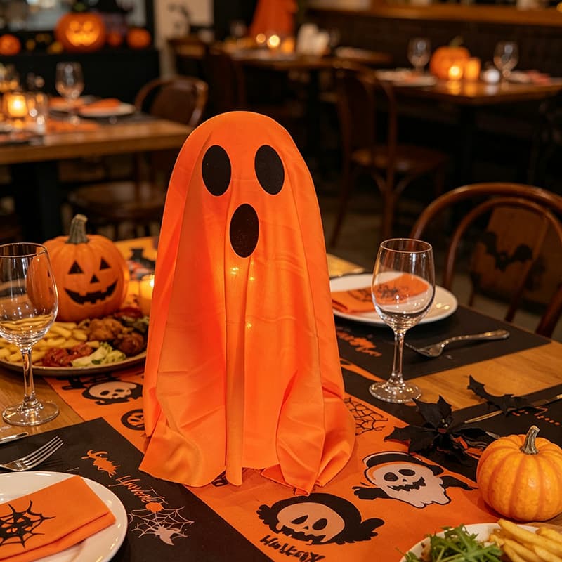 Halloween Glowing Ghost Ornament Desktop Decoration Party Props Bar Haunted House Decor