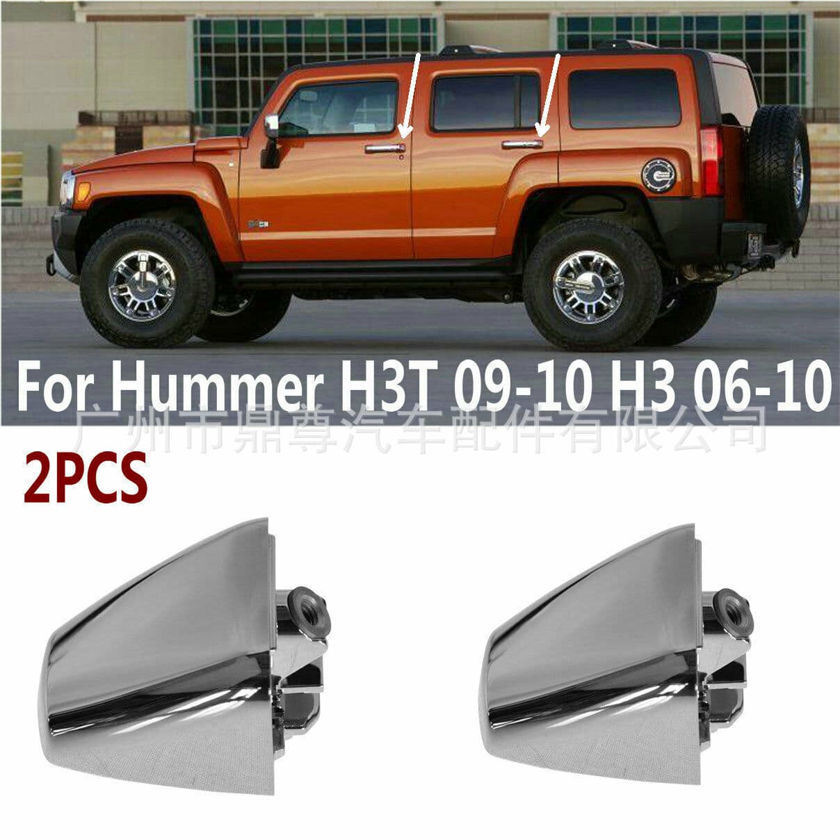 Compatible with Hummer H3 Door Handle End Cap Chrome Front Outer 15932907 Handle Cover