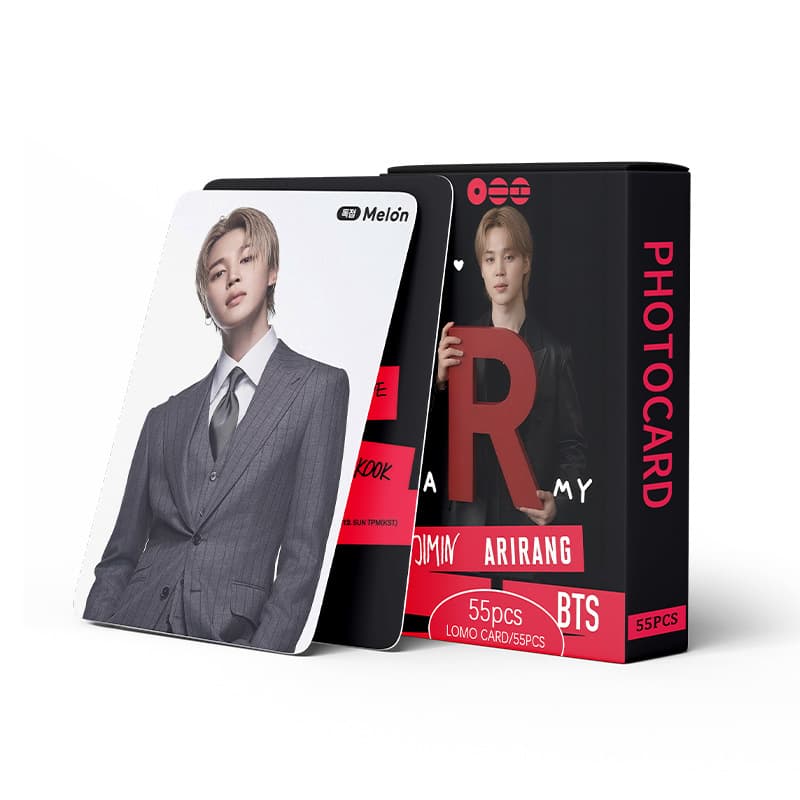 Large Stock New 55pcs BT Boy Group Park Jimin Photo Cards KPOP Star Merch LOMO Collectible Cards