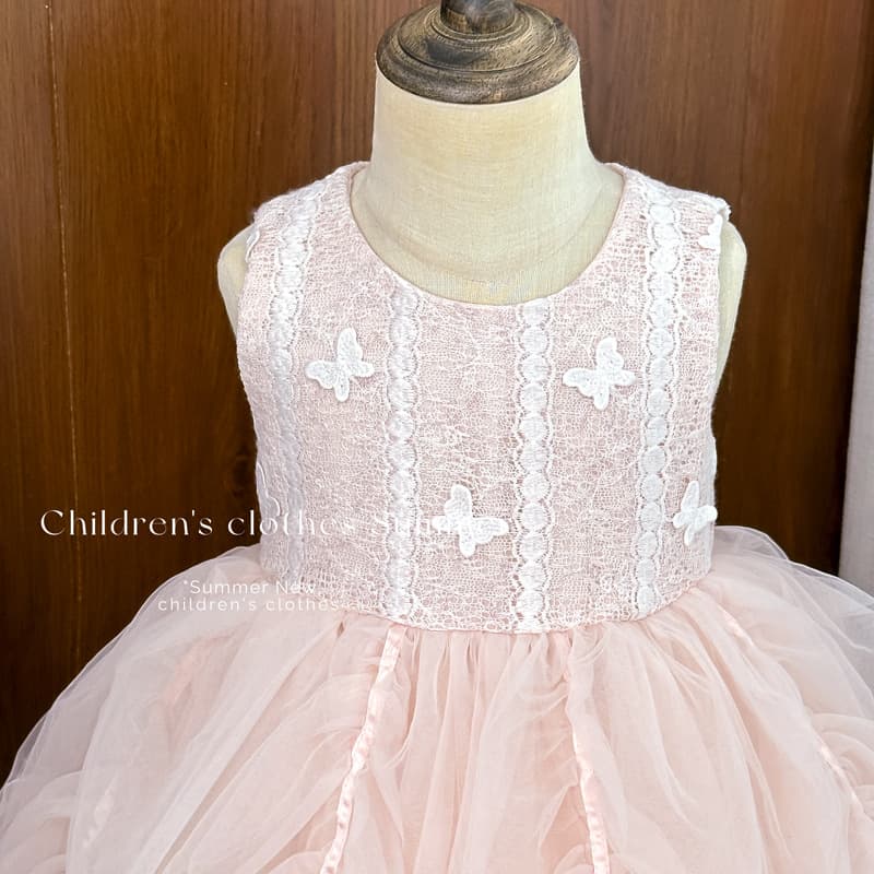 Girls Summer Dress New Style Children Princess Gown Vest Dress Baby Tulle Skirt