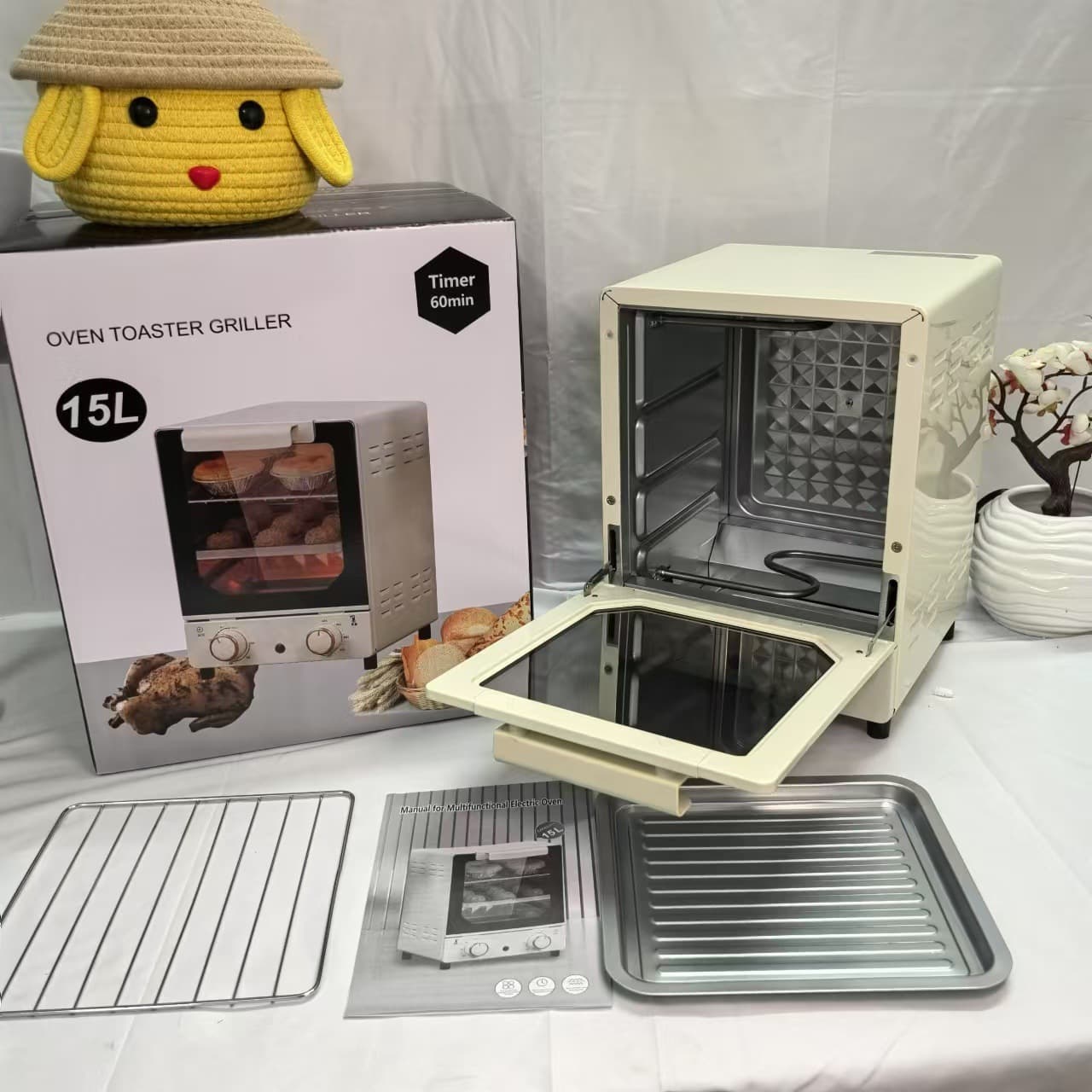 New Cross-Border Smart Visual Air Fryer, Household Smart Large Capacity Multi-Function Convection Oven