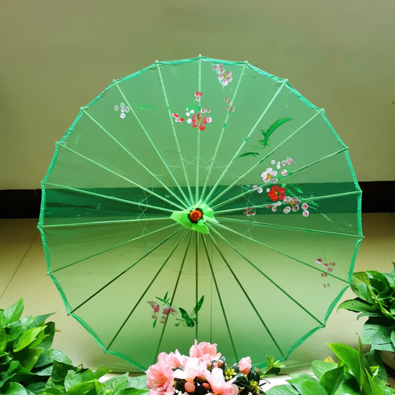 Dance performance umbrella, semi-transparent silk gauze umbrella, stage performance prop, ancient-style oil-paper umbrella for dancing