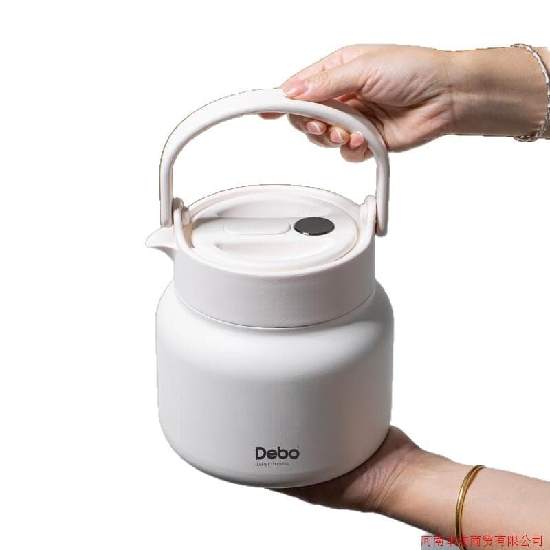 Debo Debo Flike Vacuum Steeping Pot DK-020 White 1500ml Stainless Steel Steeping Teapot