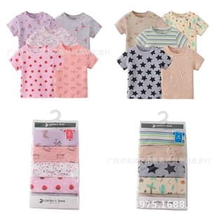 Baby Carter's Love New Carter Love Factory Summer Short Sleeve T-Shirt 5-Piece Set for Boys and Girls
