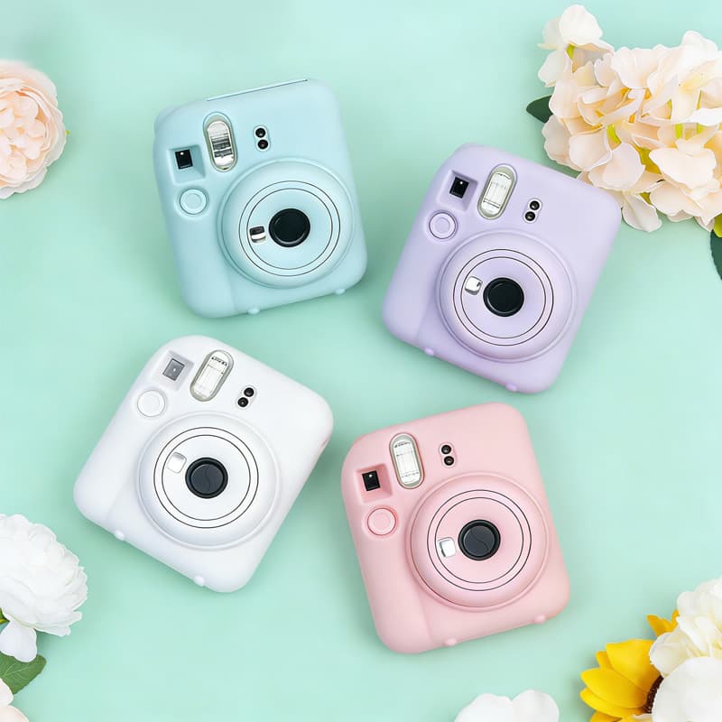 Instant Camera Protective Case Anti-Drop Silicone Shell Waterproof Cover Custom Cartoon Mini Epoxy Pattern