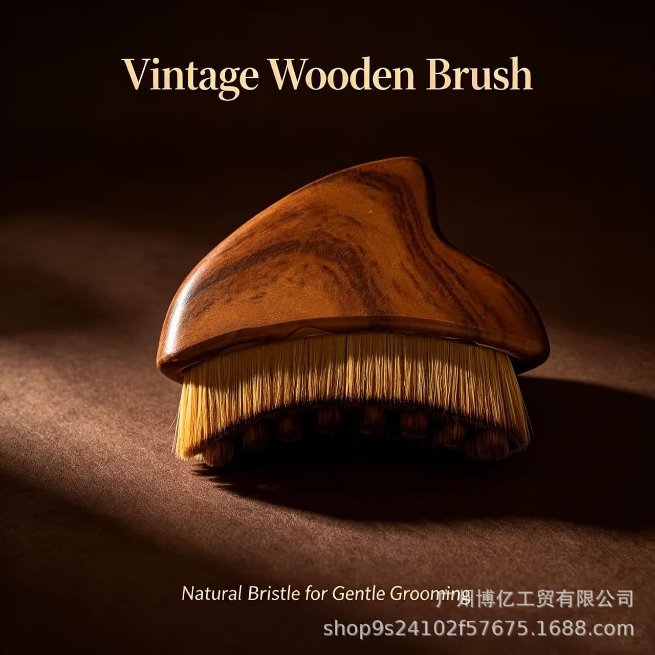 New imitation wood lymphatic brush facial massage care brush cross-border LymphaticContourFaceBrush