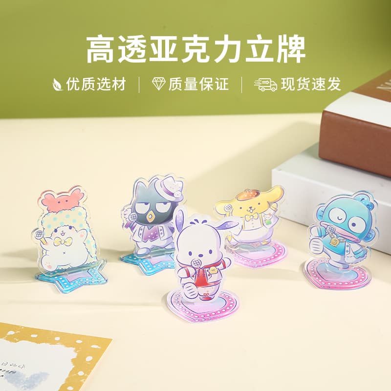 Cute Sanrio Acrylic Standee Custom Anime Creative Desktop Colorful DIY Acrylic Small Decoration