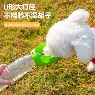 Foldable Water Bottle Portable Pet Dog Water Feeder Replaceable Bottle Outdoor Walking Drinking Water Dispenser