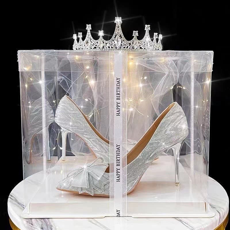 Silver Crystal High Heels, Large Size French Wedding Shoes, Stiletto Heel, Pointed Toe, Gold Bridal Shoes, Pointed Toe Bow Women's Shoes