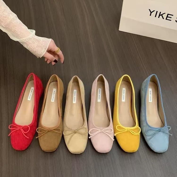 2025 New French Style Low Heel Mary Jane Shoes for Women, Velvet Red Soft Sole Comfort Shoes with Hidden Height Increase