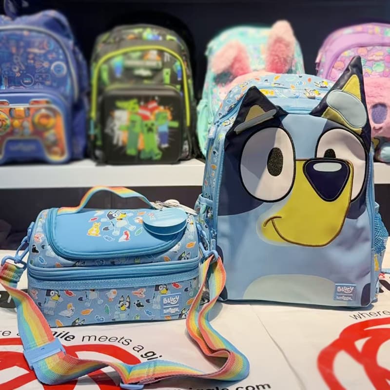 Australia Smiggle School Bag for Primary and Secondary School Students, Kids Large Capacity Backpack, Low Grade Student Backpack, Casual Bag