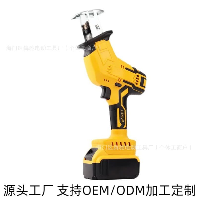 Cross-border Compatible Dewalt Lithium Battery Pack High-Power Portable Reciprocating Saw for Home Cutting Handheld Saber Saw