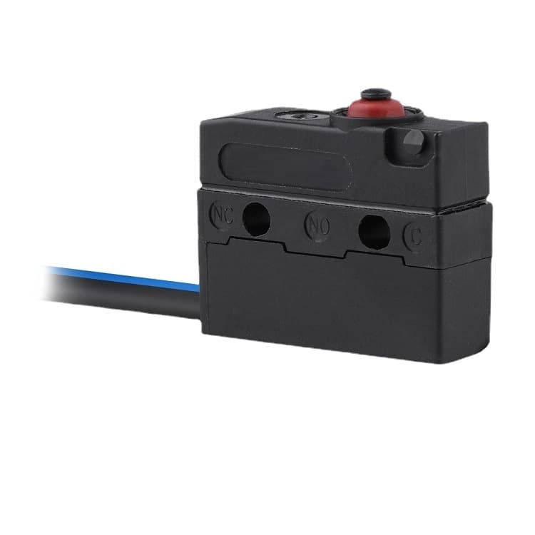 Wired Reset Waterproof Switch Waterproof and Dustproof Micro Switch Normally Closed/Normally Open Limit Switch with Wire