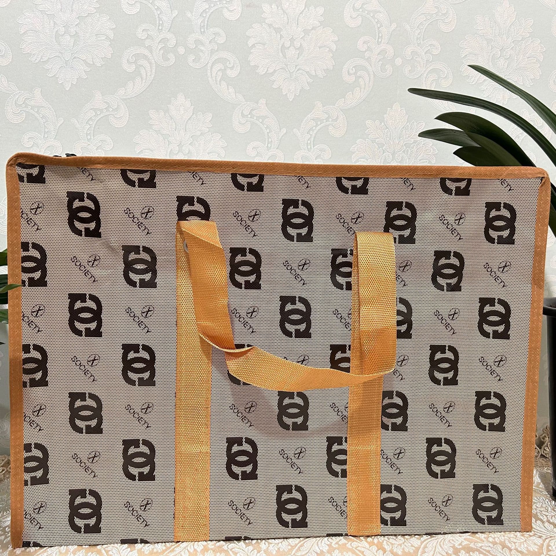 Factory sale, large capacity, color printed laminated non-woven bags for moving, luggage, travel, and woven polypropylene sacks.